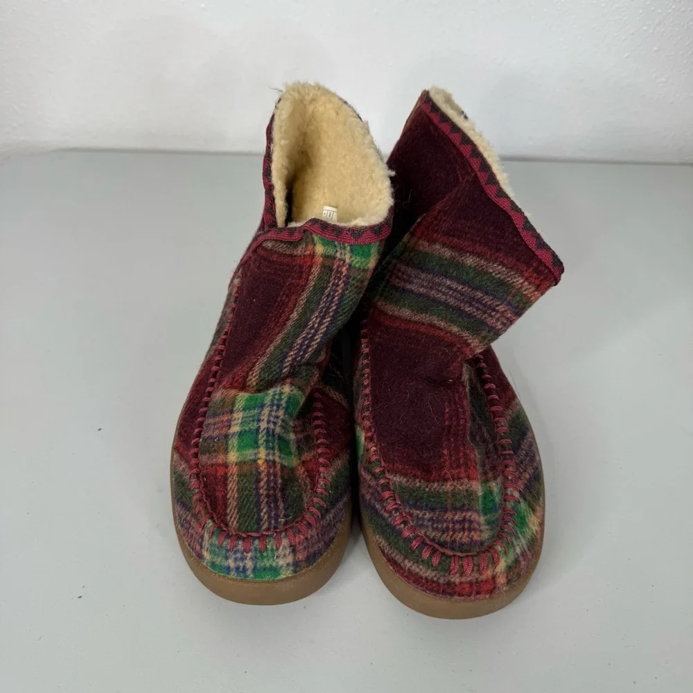 SANUK Nice Bootah Womens Wool Blend‎ Slip On Winter Boots Size 6
